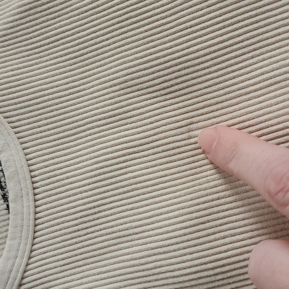 Free People Movement Happiness Runs Crop Brushed Taupe - Picture 9 of 10